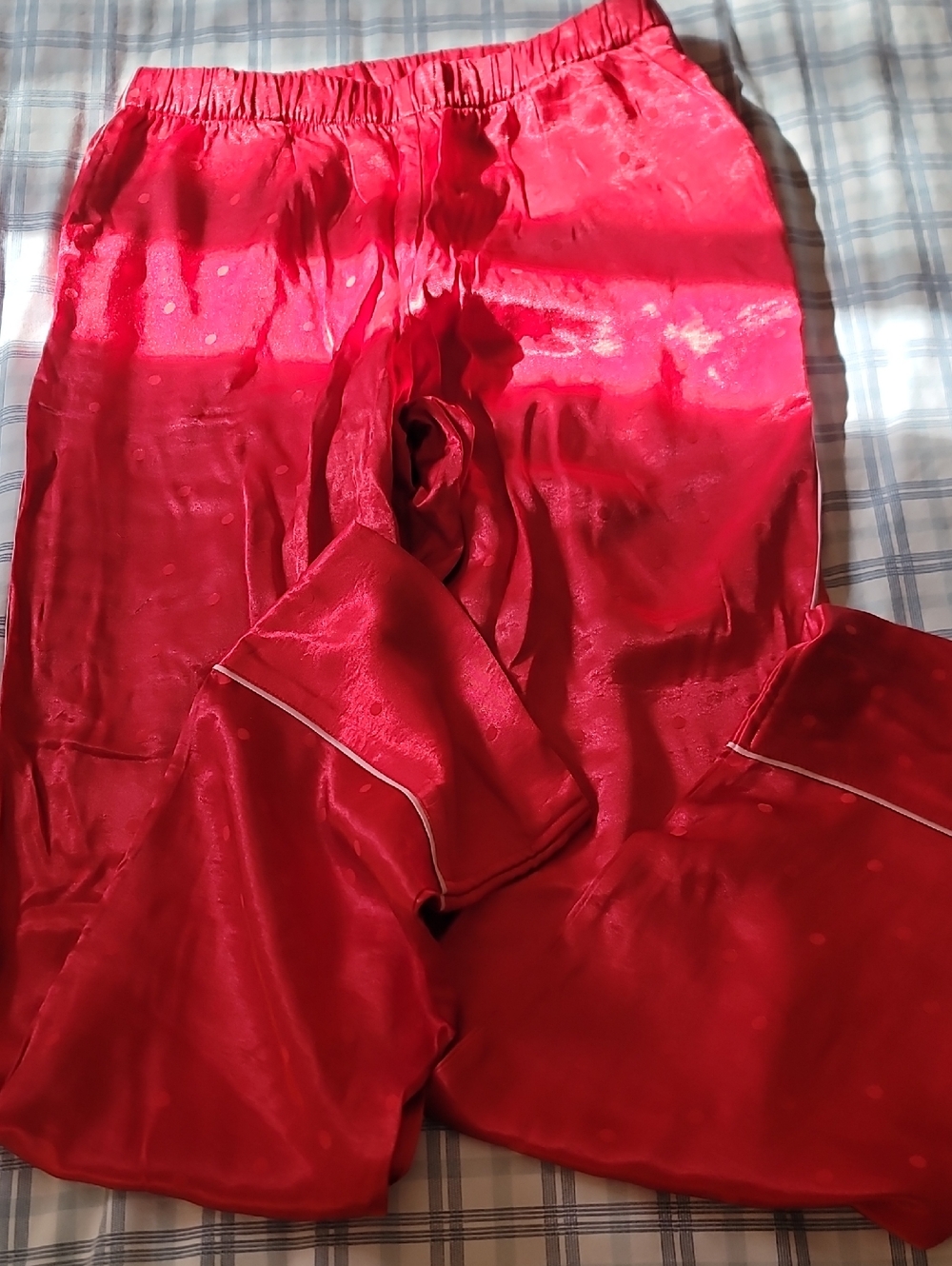 Victoria's Secret Red Satin Pajama Pants